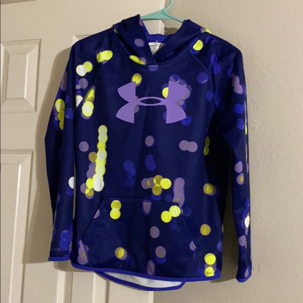 Girls large Under Armour purple Hoodie.